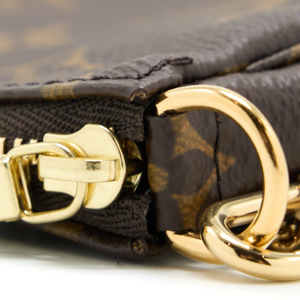AAA Replica Louis Vuitton LV MINI POCHETTE ACCESSORIES MONOGRAM CANVAS GHW