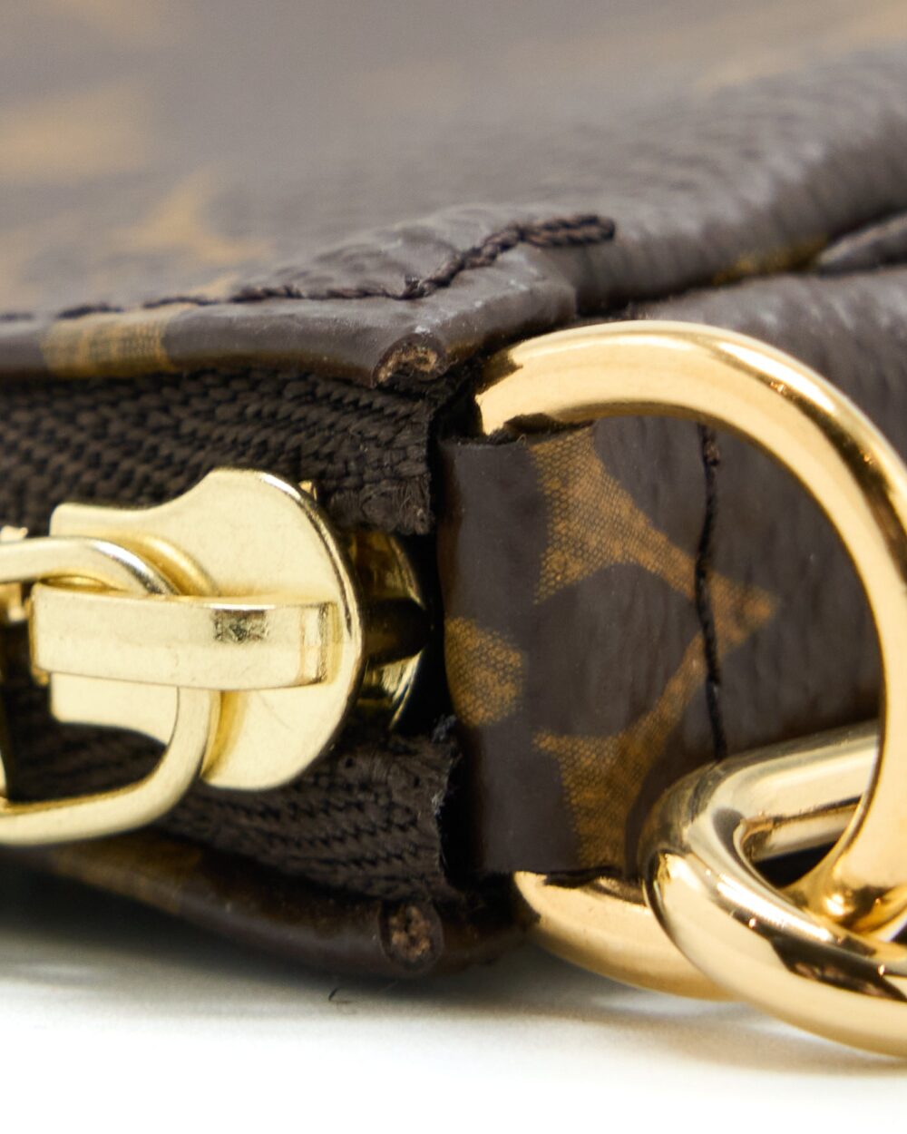 AAA Replica Louis Vuitton LV MINI POCHETTE ACCESSORIES MONOGRAM CANVAS GHW