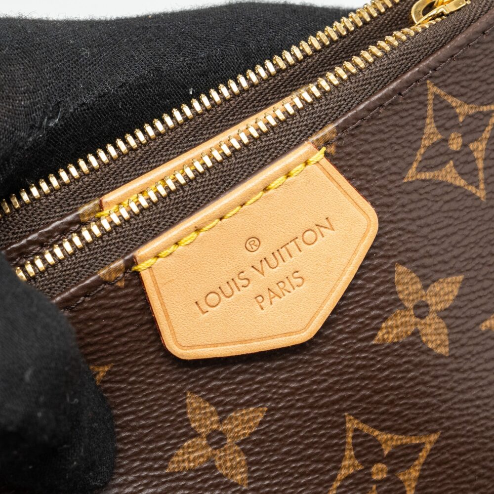 AAA Replica Louis Vuitton LV MULTI POCHETTE MONOGRAM CANVAS WITH KHAKI/ROSE CLAIR TWO STRAPS GHW