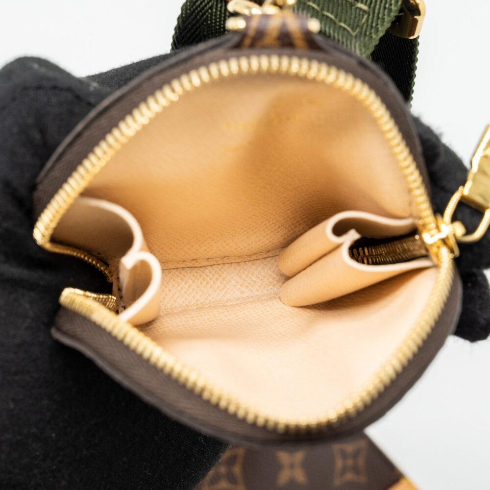 AAA Replica Louis Vuitton LV MULTI POCHETTE MONOGRAM CANVAS WITH KHAKI/ROSE CLAIR TWO STRAPS GHW