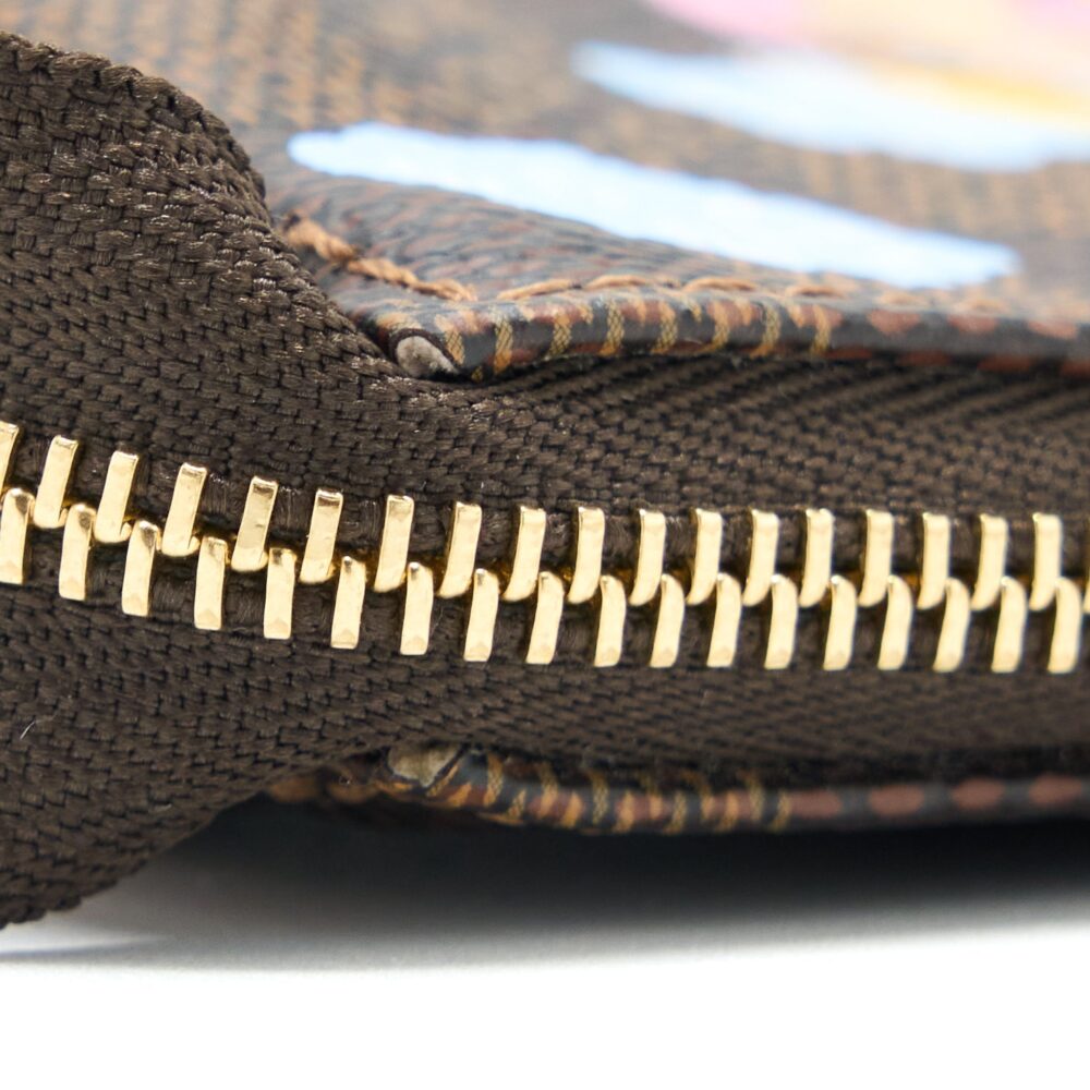 AAA Replica Louis Vuitton LV MINI POCHETTE ACCESSORIES LIMITED VIVIENNE HOLIDAYS DAMIER EBENE CANVAS GHW
