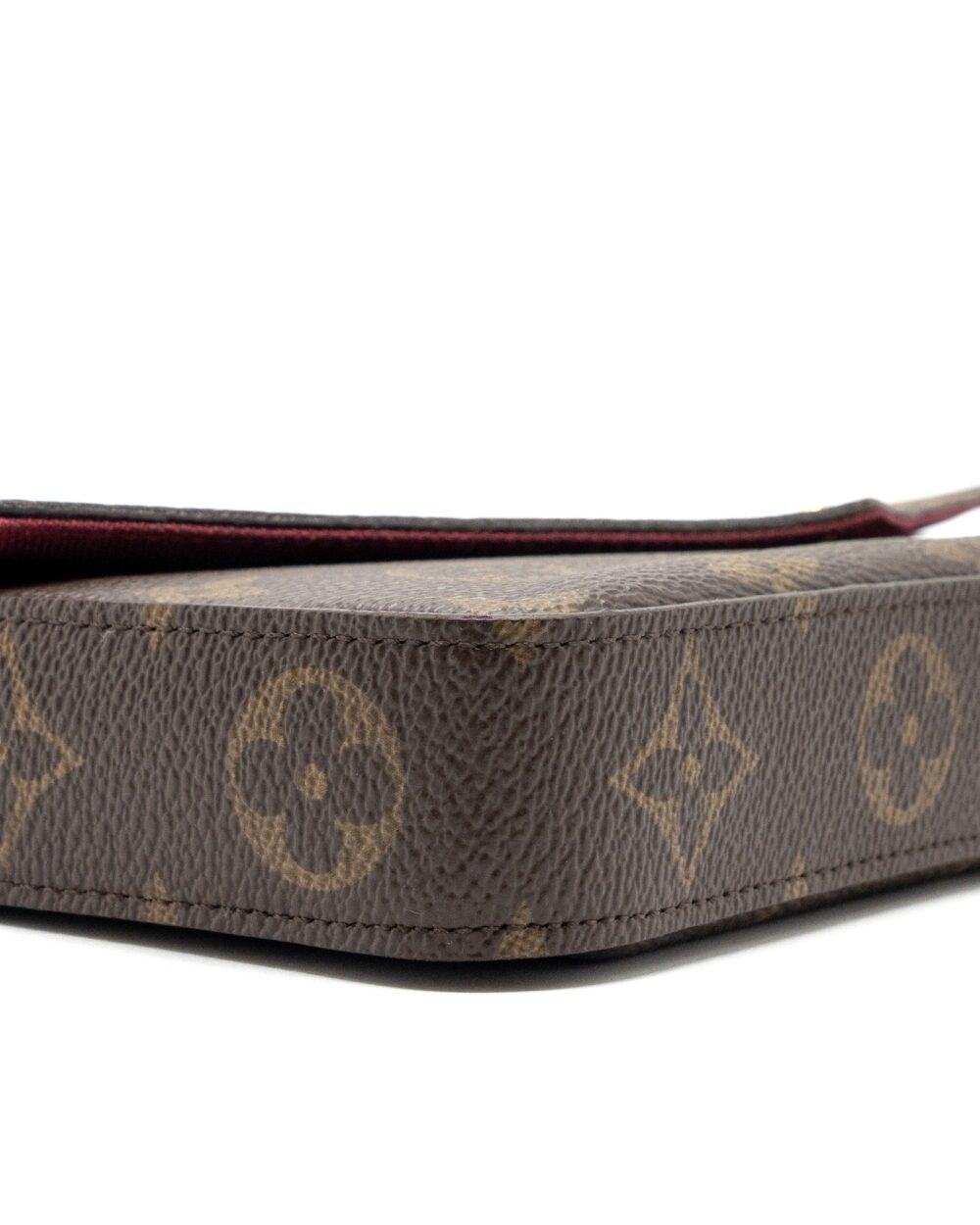 AAA Replica Louis Vuitton LV FELICIE POCHETTE MONOGRAM CANVAS / RED GHW