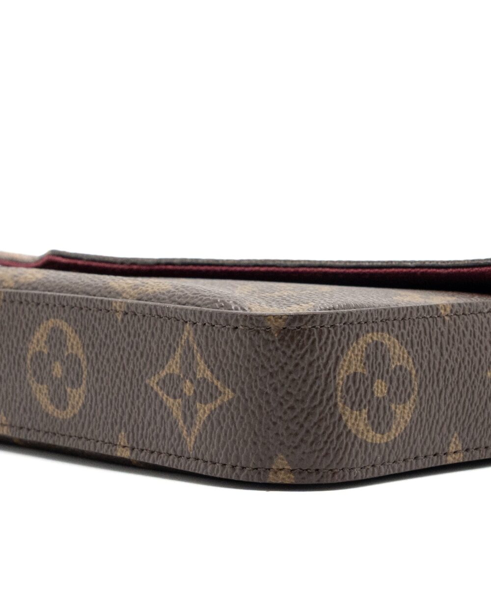 AAA Replica Louis Vuitton LV FELICIE POCHETTE MONOGRAM CANVAS / RED GHW