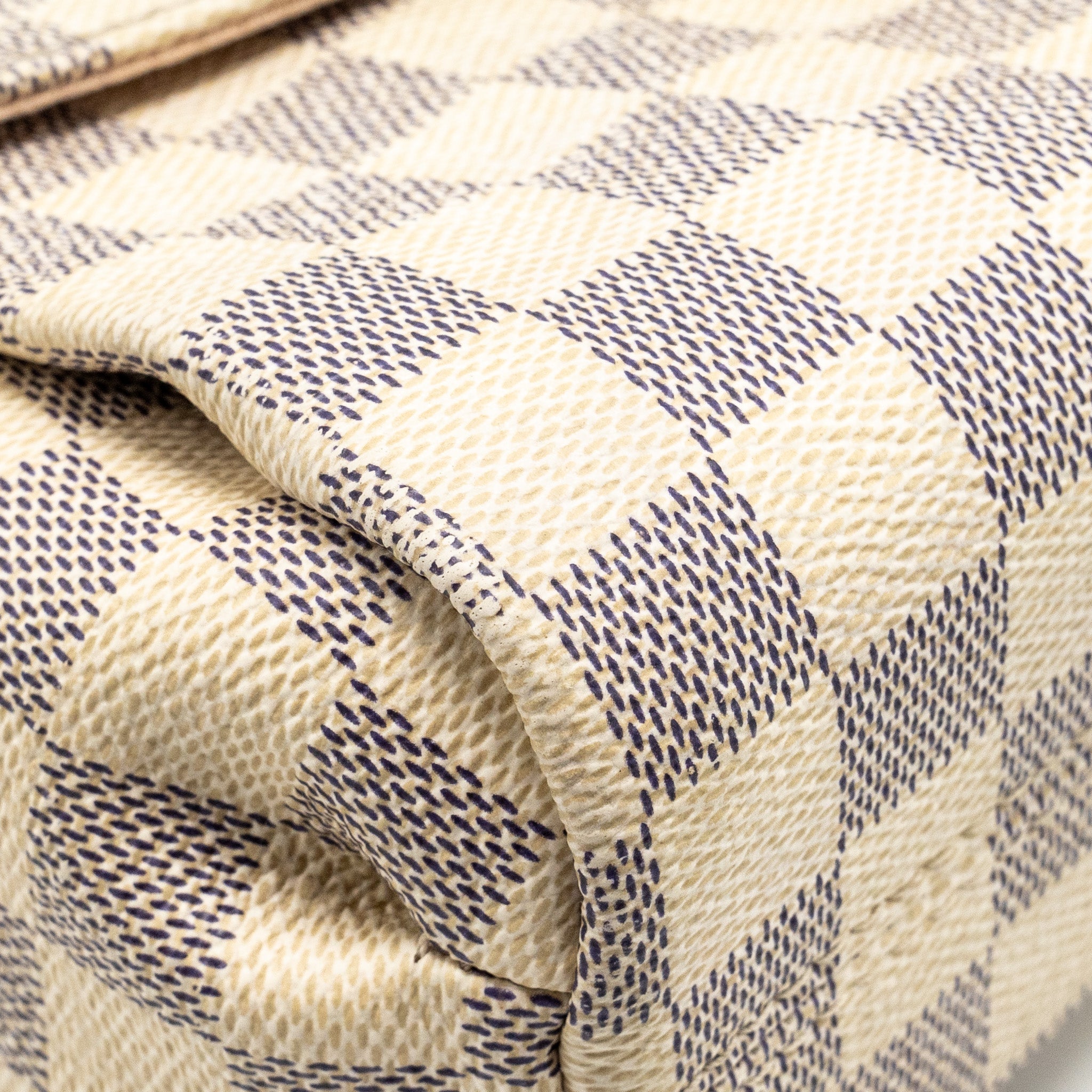 AAA Replica Louis Vuitton LV CROISETTE DAMIER AZUR CANVAS WHITE GHW