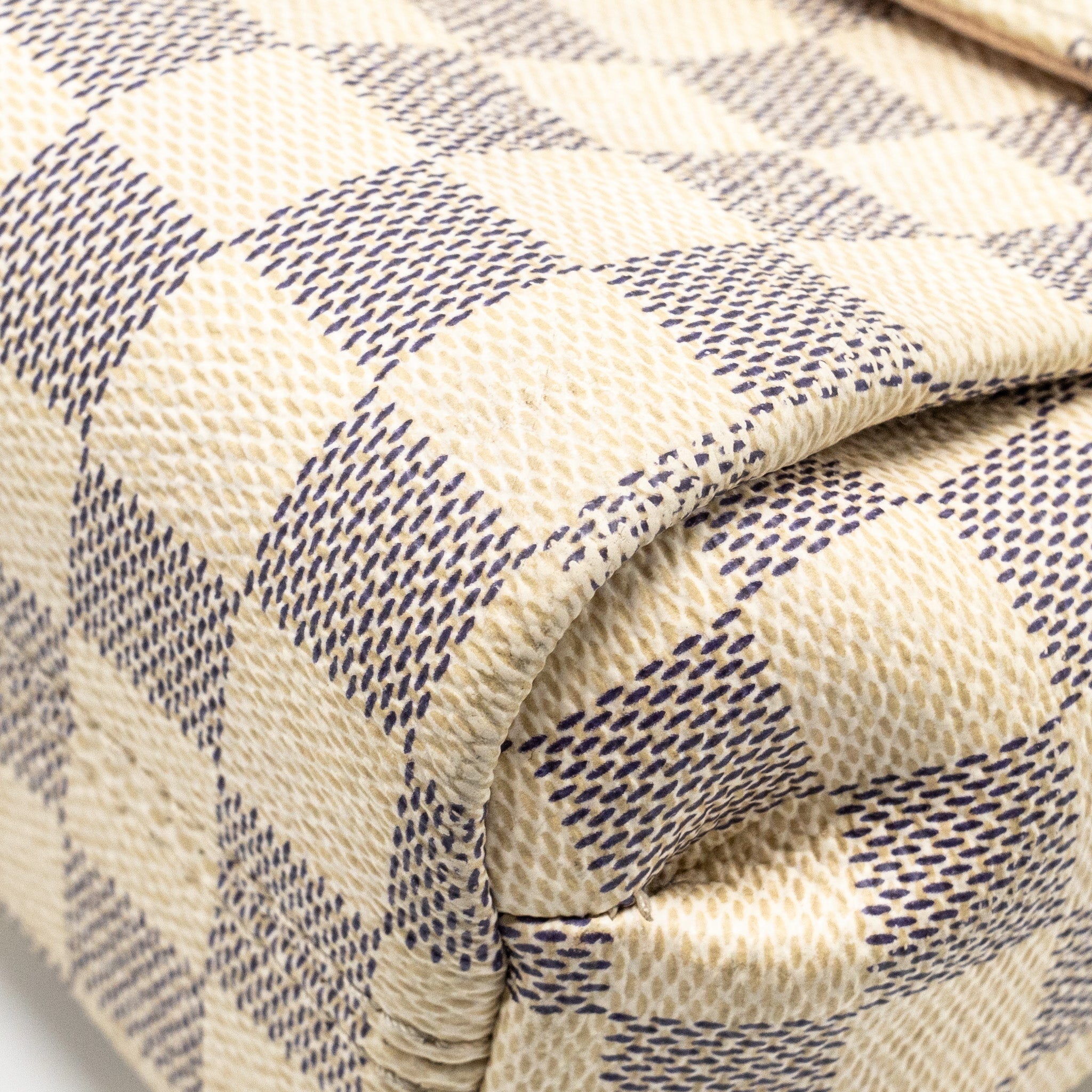 AAA Replica Louis Vuitton LV CROISETTE DAMIER AZUR CANVAS WHITE GHW