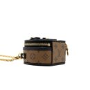 AAA Replica Louis Vuitton LV CHAPEAU NECKLACE/CHAIN BAG MONOGRAM REVERSE CANVAS BLACK GHW