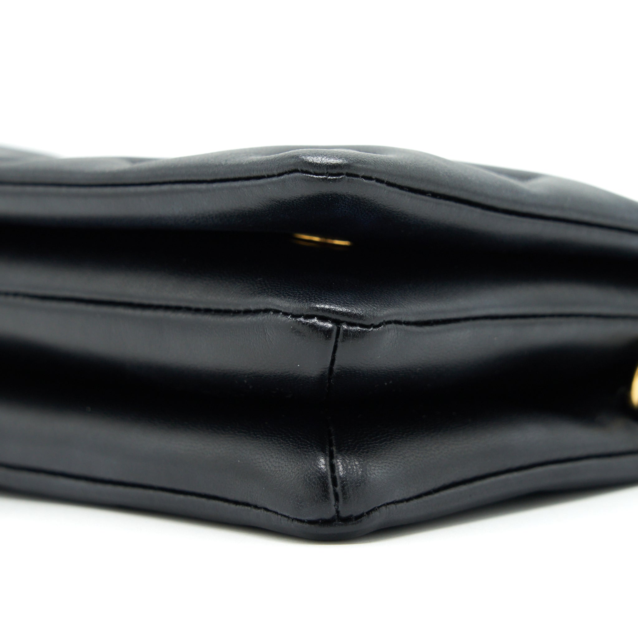AAA Replica Louis Vuitton LV POCHETTE COUSSIN LAMBSKIN BLACK GHW