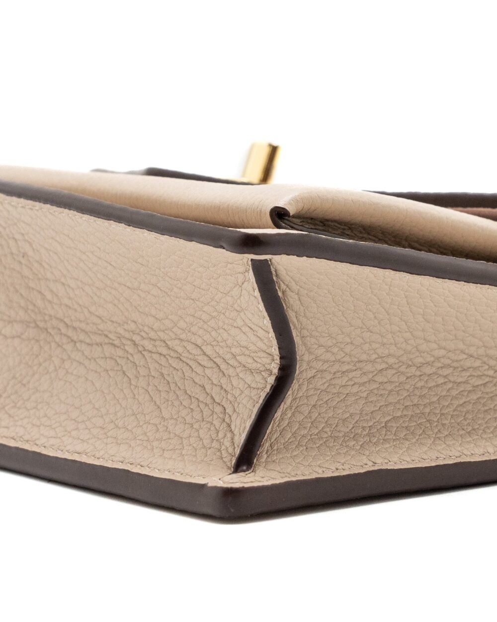 AAA Replica Louis Vuitton LV MYLOCKME CHAIN POCHETTE CALFSKIN GREIGE BEIGE GHW