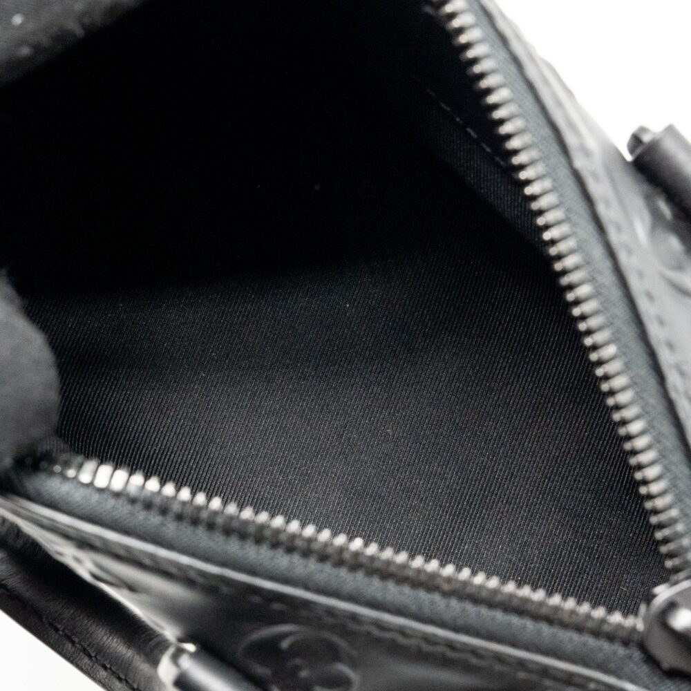 AAA Replica Louis Vuitton LV KEEPALL XS MONOGRAM SEAL COWHIDE LEATHER SO BLACK