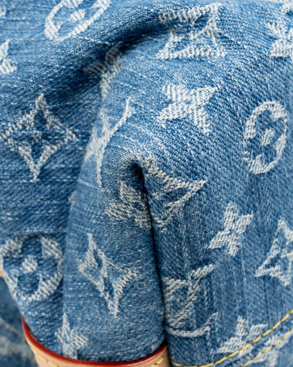 AAA Replica Louis Vuitton LV CARRYALL MM MONOGRAM DENIM BLUE GHW
