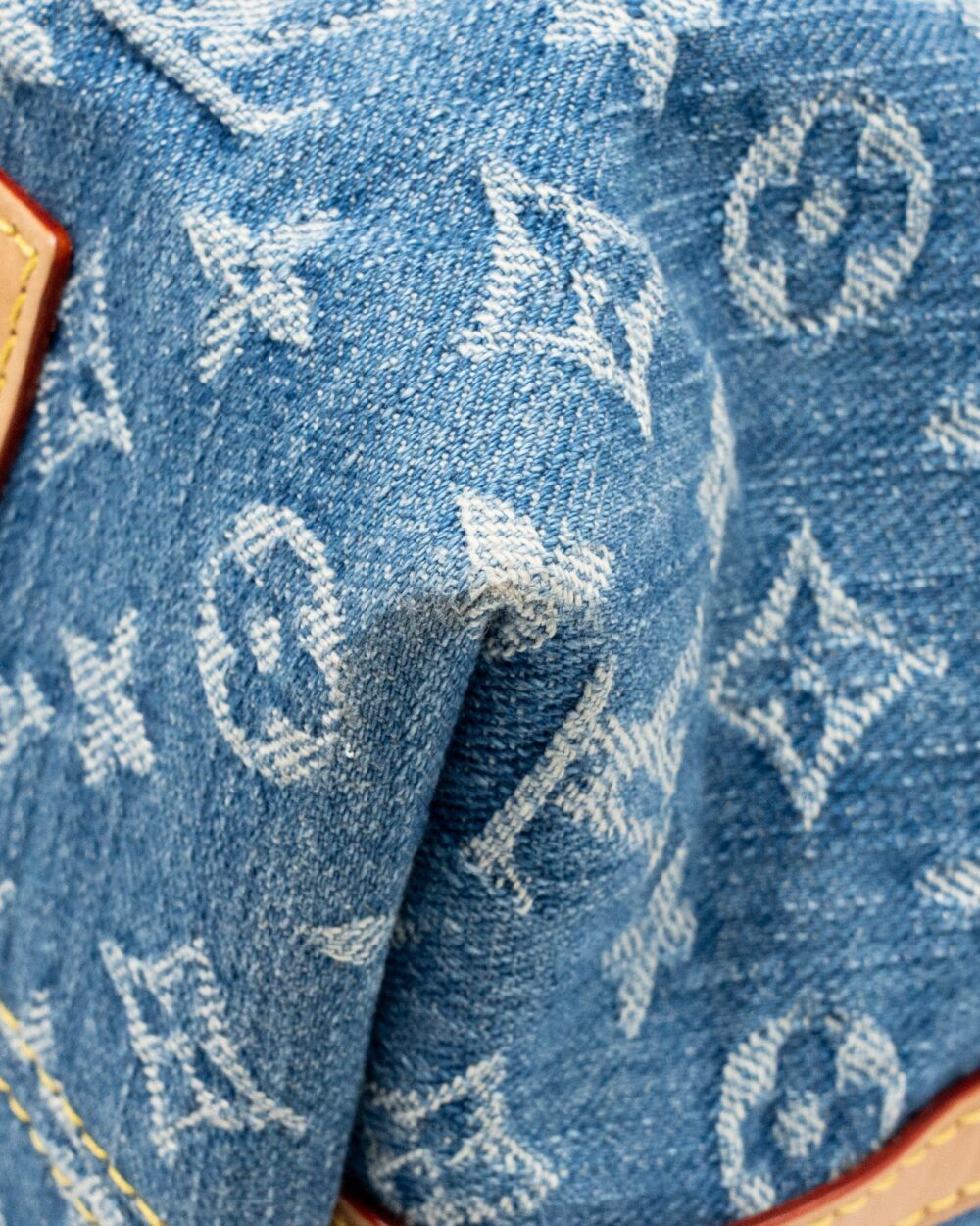 AAA Replica Louis Vuitton LV CARRYALL MM MONOGRAM DENIM BLUE GHW