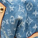 AAA Replica Louis Vuitton LV CARRYALL MM MONOGRAM DENIM BLUE GHW