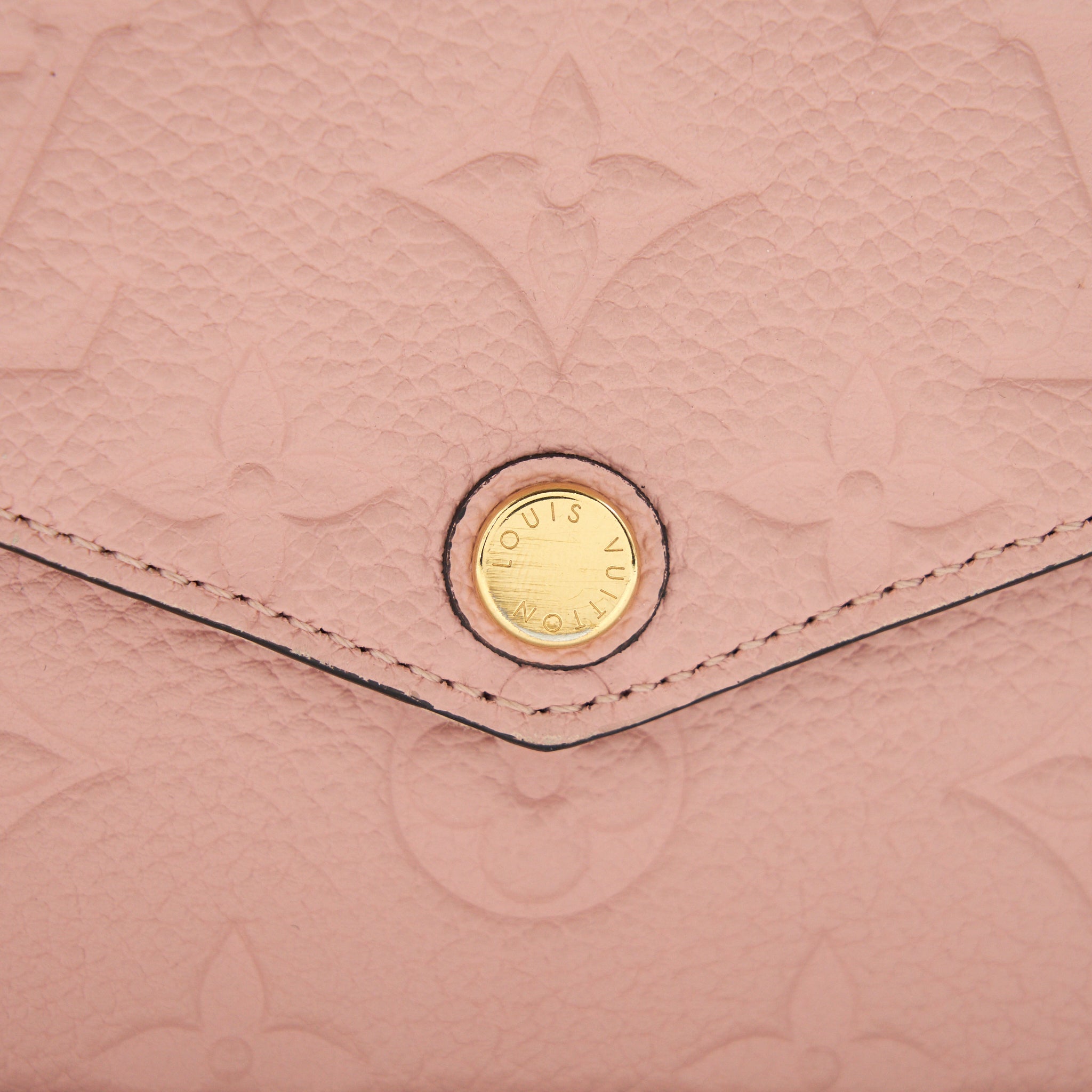 AAA Replica Louis Vuitton LV FELICIE POCHETTE MONOGRAM EMPREINTE ROSE POUDRE