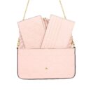AAA Replica Louis Vuitton LV FELICIE POCHETTE MONOGRAM EMPREINTE ROSE POUDRE