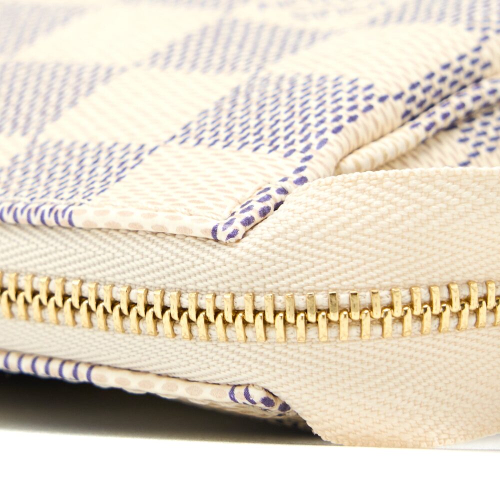 AAA Replica Louis Vuitton LV POCHETTE ACCESSORIES DAMIER AZUR CANVAS GHW (NEW VERSION)