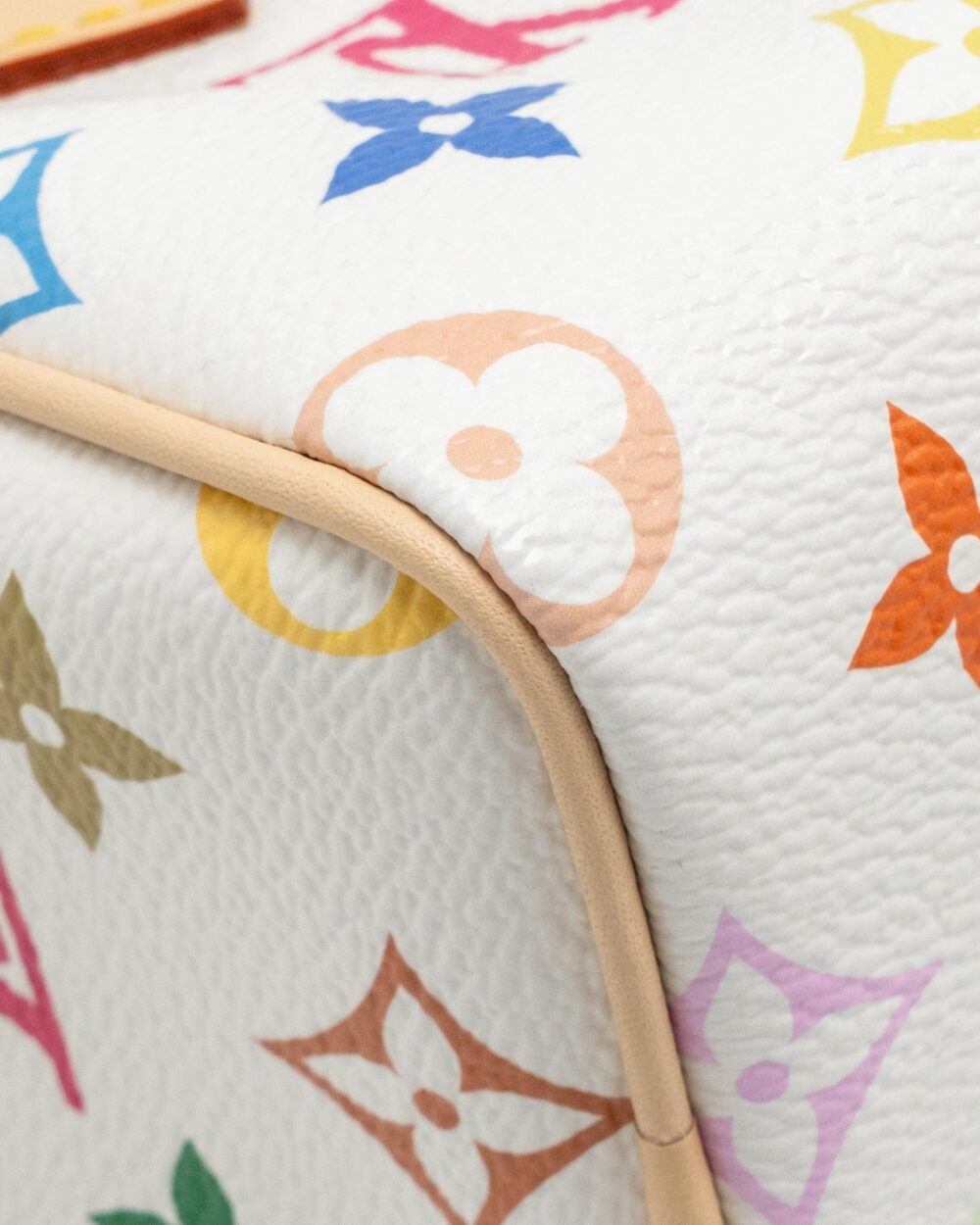 AAA Replica Louis Vuitton LV TAKASHI MURAKAMI NANO SPEEDY MULTICOLOURED MONOGRAM CANVAS WHITE GHW