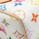 AAA Replica Louis Vuitton LV TAKASHI MURAKAMI NANO SPEEDY MULTICOLOURED MONOGRAM CANVAS WHITE GHW