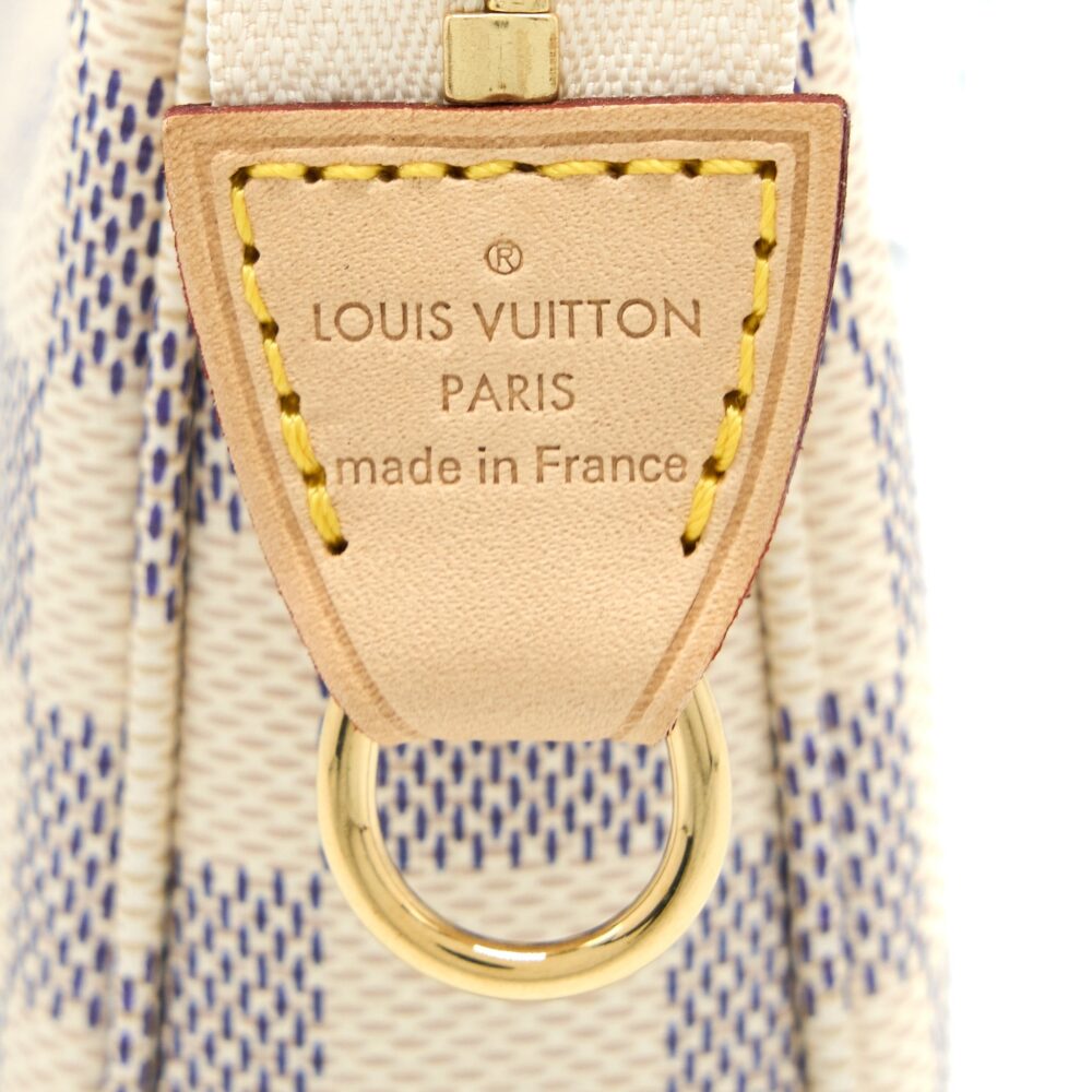 AAA Replica Louis Vuitton LV POCHETTE ACCESSORIES DAMIER AZUR CANVAS GHW (NEW VERSION)