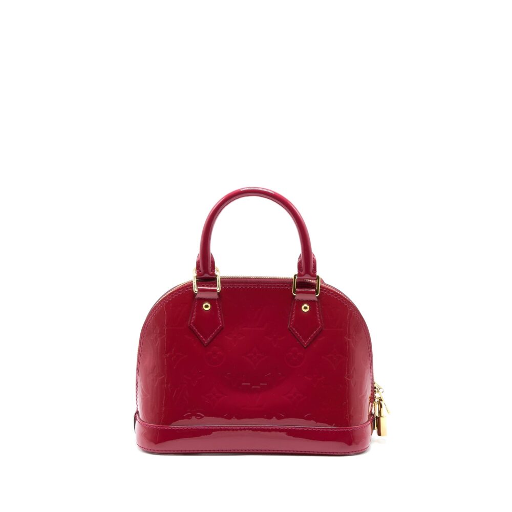 AAA Replica Louis Vuitton LV ALMA BB VERNIS ROSE INDIAN GHW