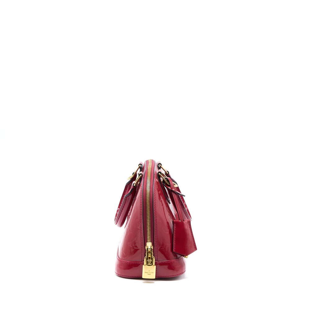 AAA Replica Louis Vuitton LV ALMA BB VERNIS ROSE INDIAN GHW