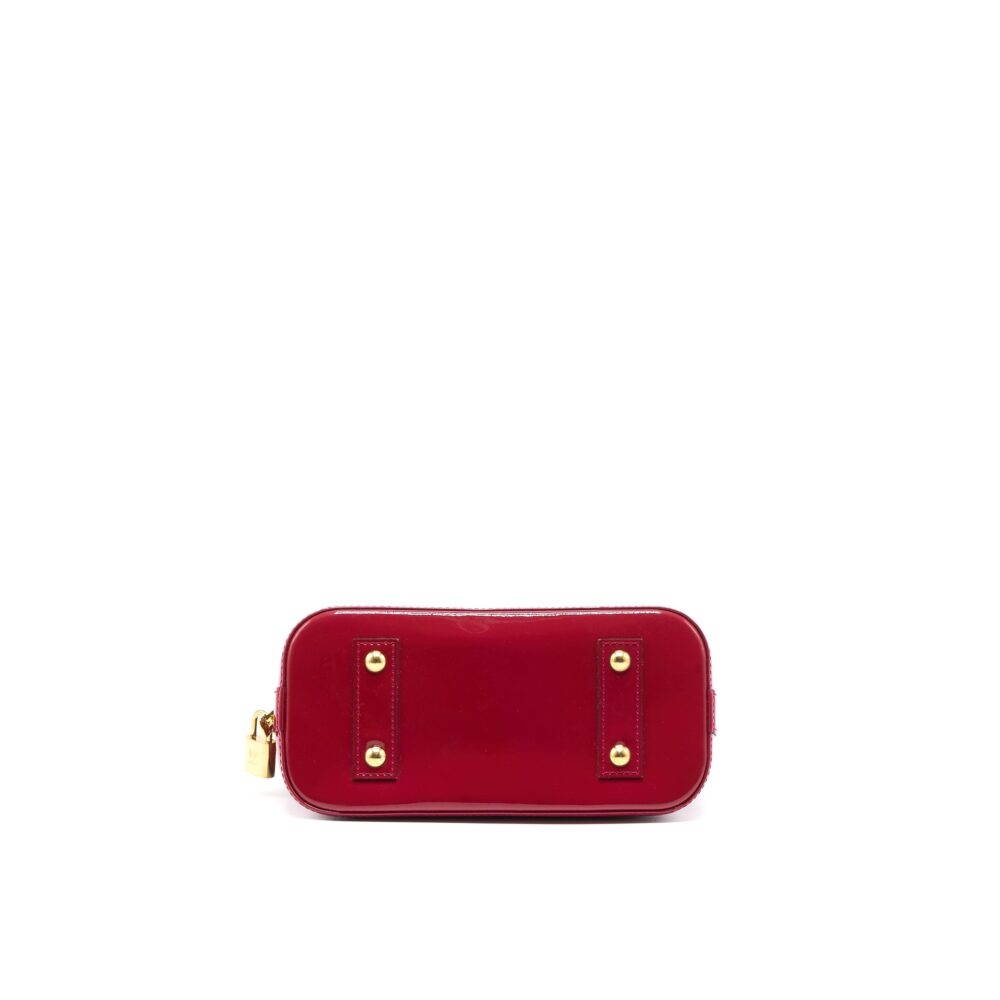 AAA Replica Louis Vuitton LV ALMA BB VERNIS ROSE INDIAN GHW