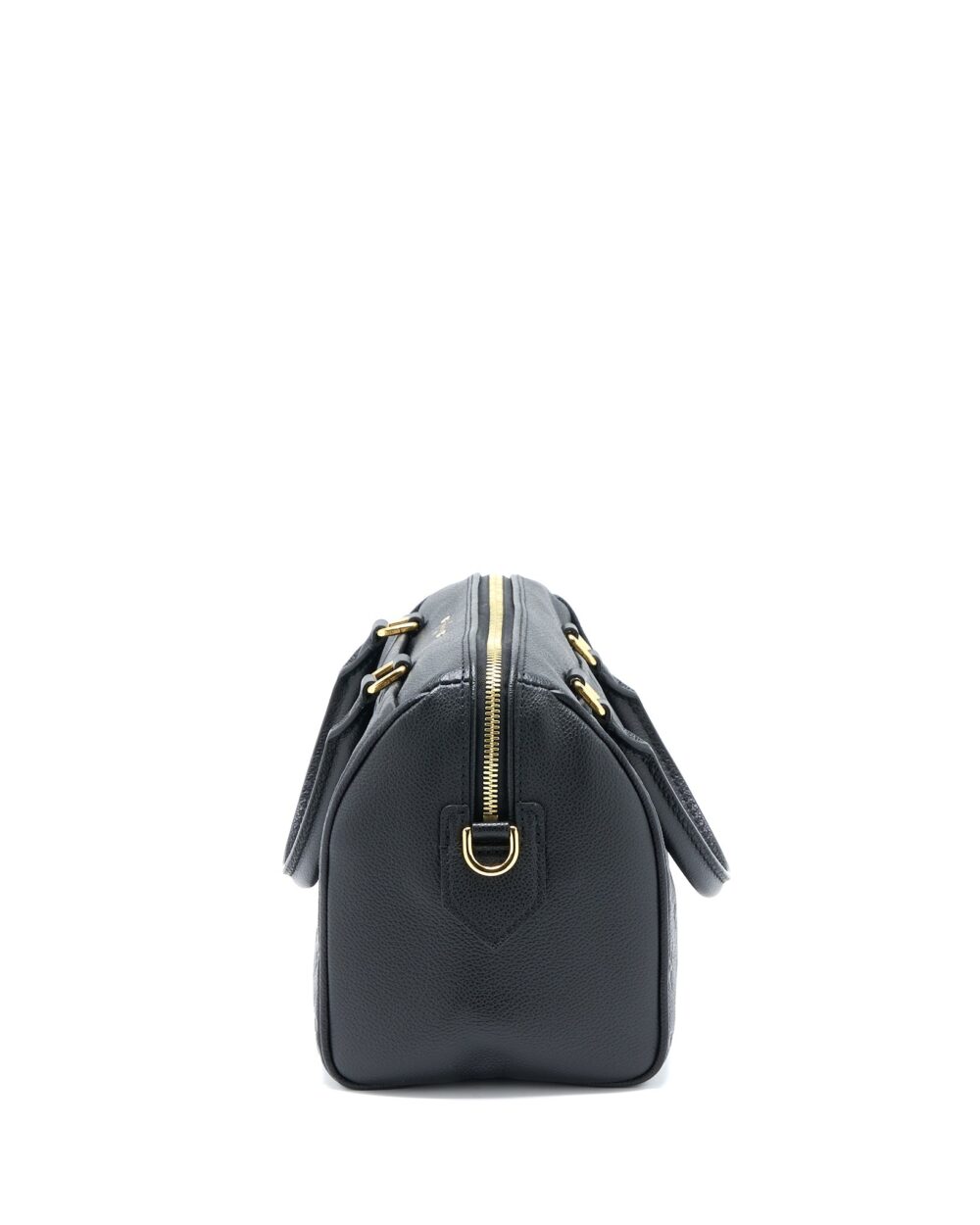 AAA Replica Louis Vuitton LV SPEEDY 25 BANDOULIERE MONOGRAM EMPREINTE BLACK GHW
