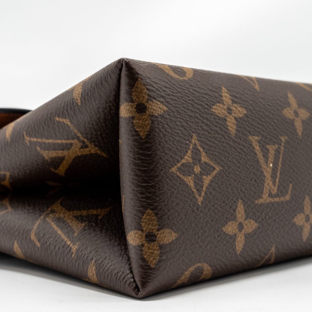 AAA Replica Louis Vuitton LV LOCK BB MONOGRAM CANVAS BROWN GHW