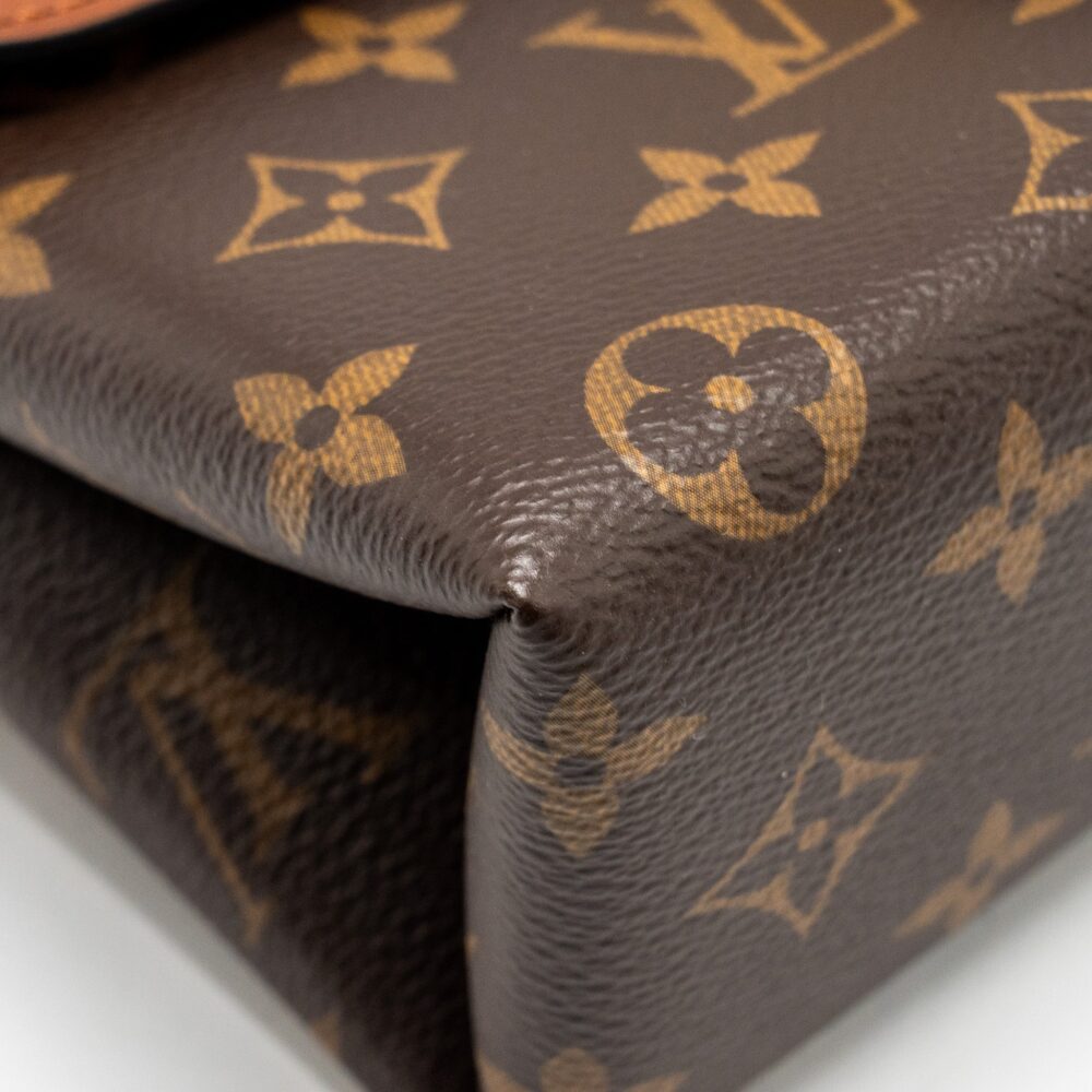 AAA Replica Louis Vuitton LV LOCK BB MONOGRAM CANVAS BROWN GHW