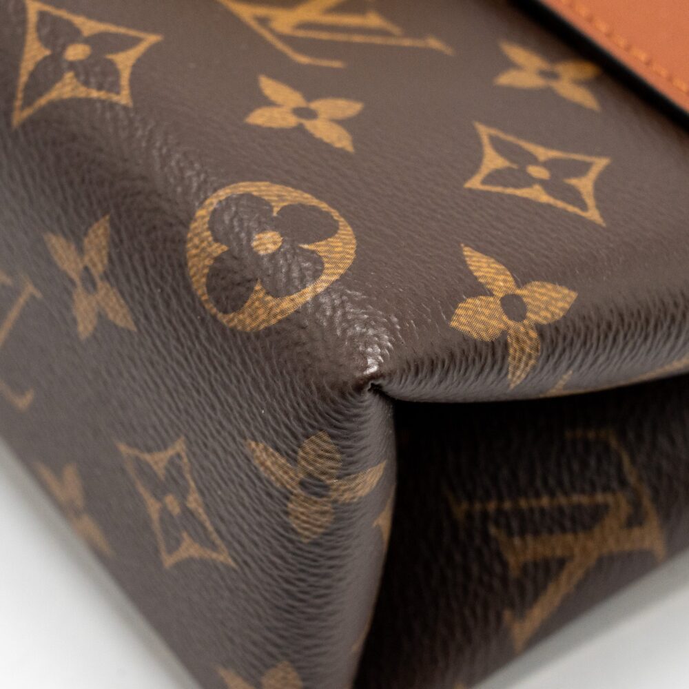 AAA Replica Louis Vuitton LV LOCK BB MONOGRAM CANVAS BROWN GHW