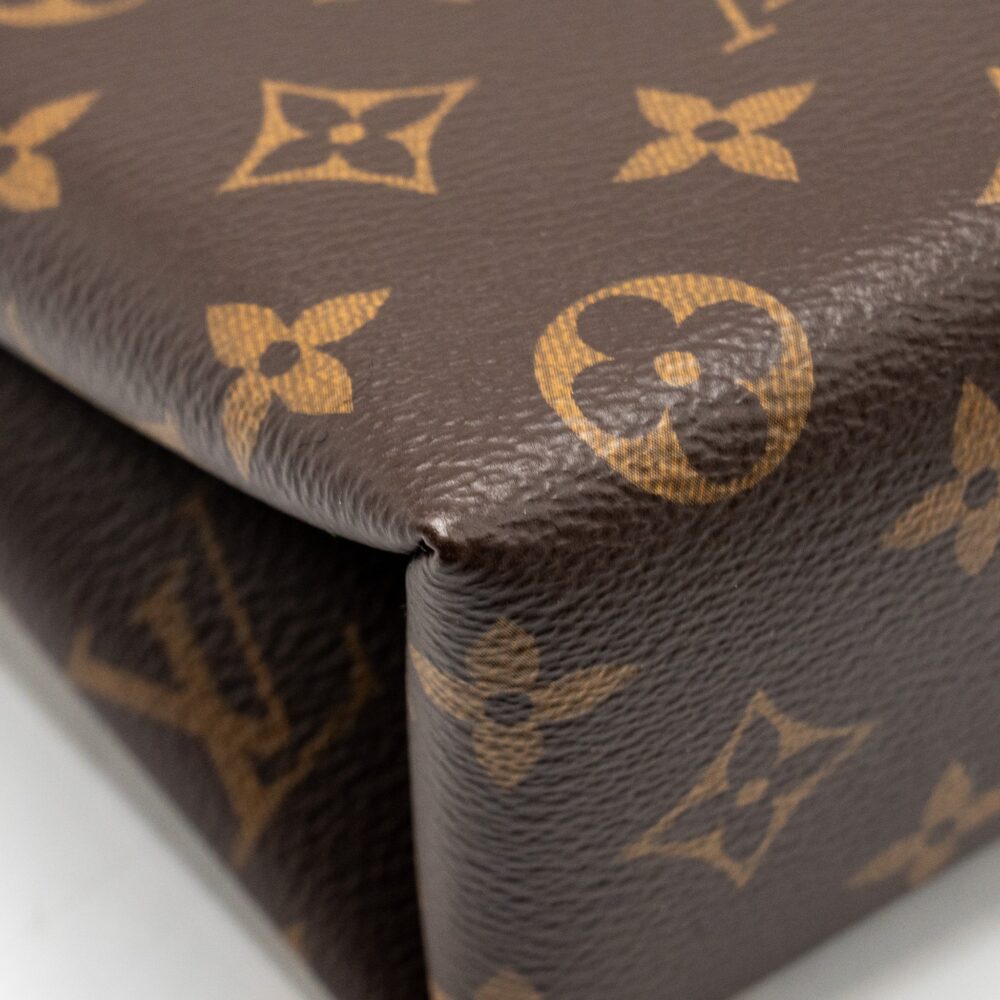 AAA Replica Louis Vuitton LV LOCK BB MONOGRAM CANVAS BROWN GHW