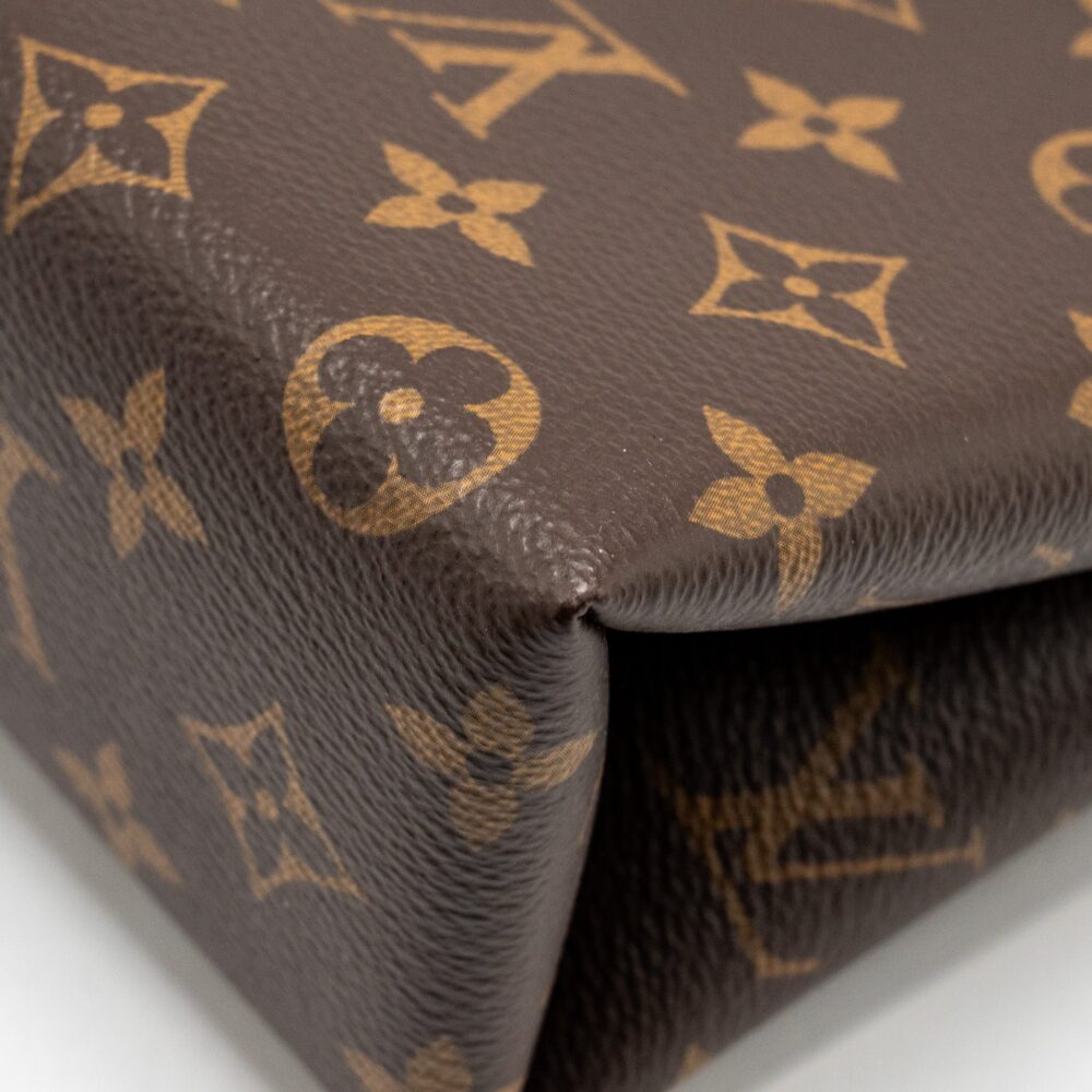 AAA Replica Louis Vuitton LV LOCK BB MONOGRAM CANVAS BROWN GHW