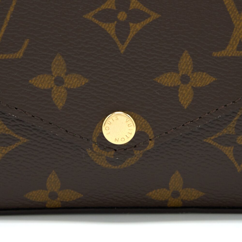 AAA Replica Louis Vuitton LV FELICIE STRAP & GO MONOGRAM CANVAS GHW