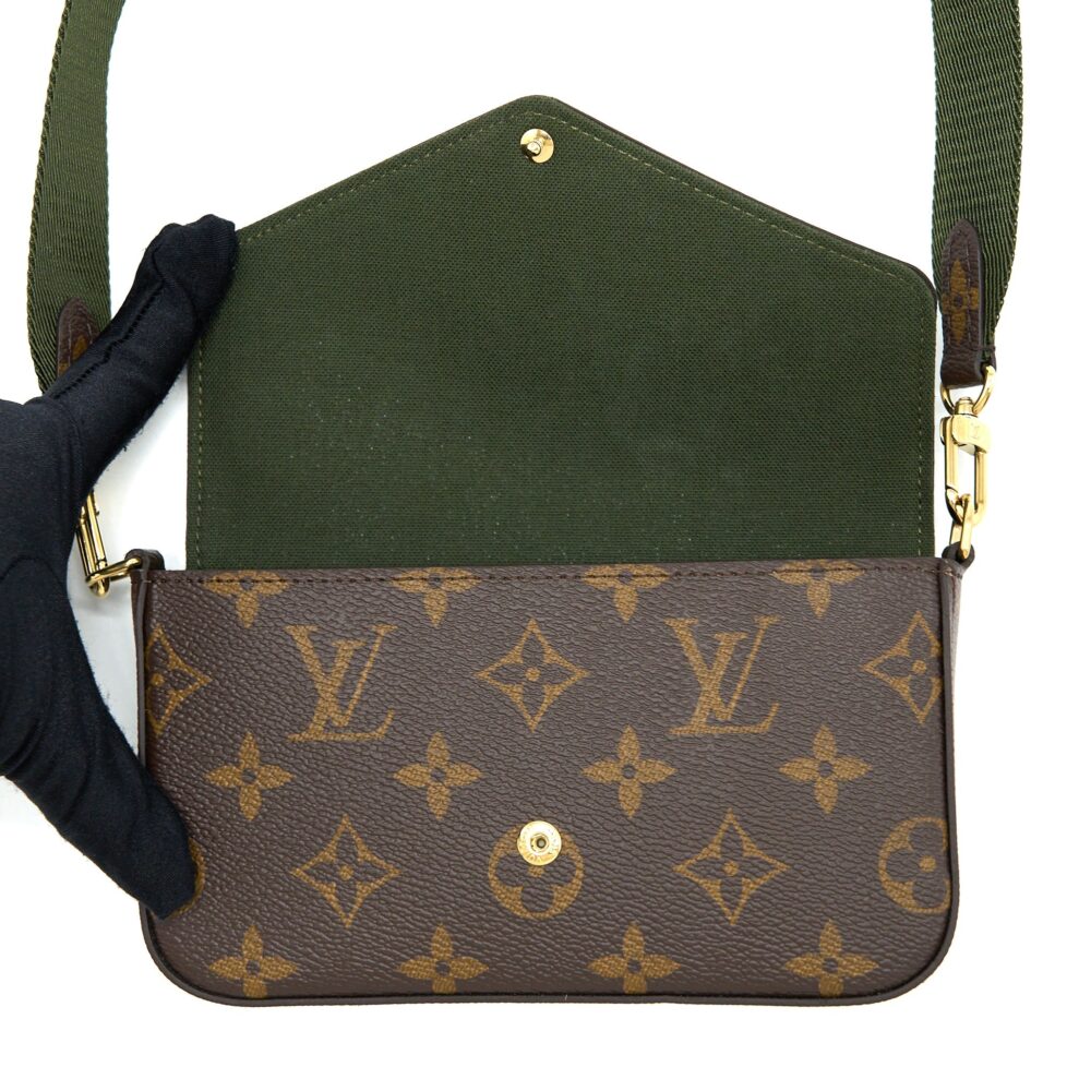 AAA Replica Louis Vuitton LV FELICIE STRAP & GO MONOGRAM CANVAS GHW
