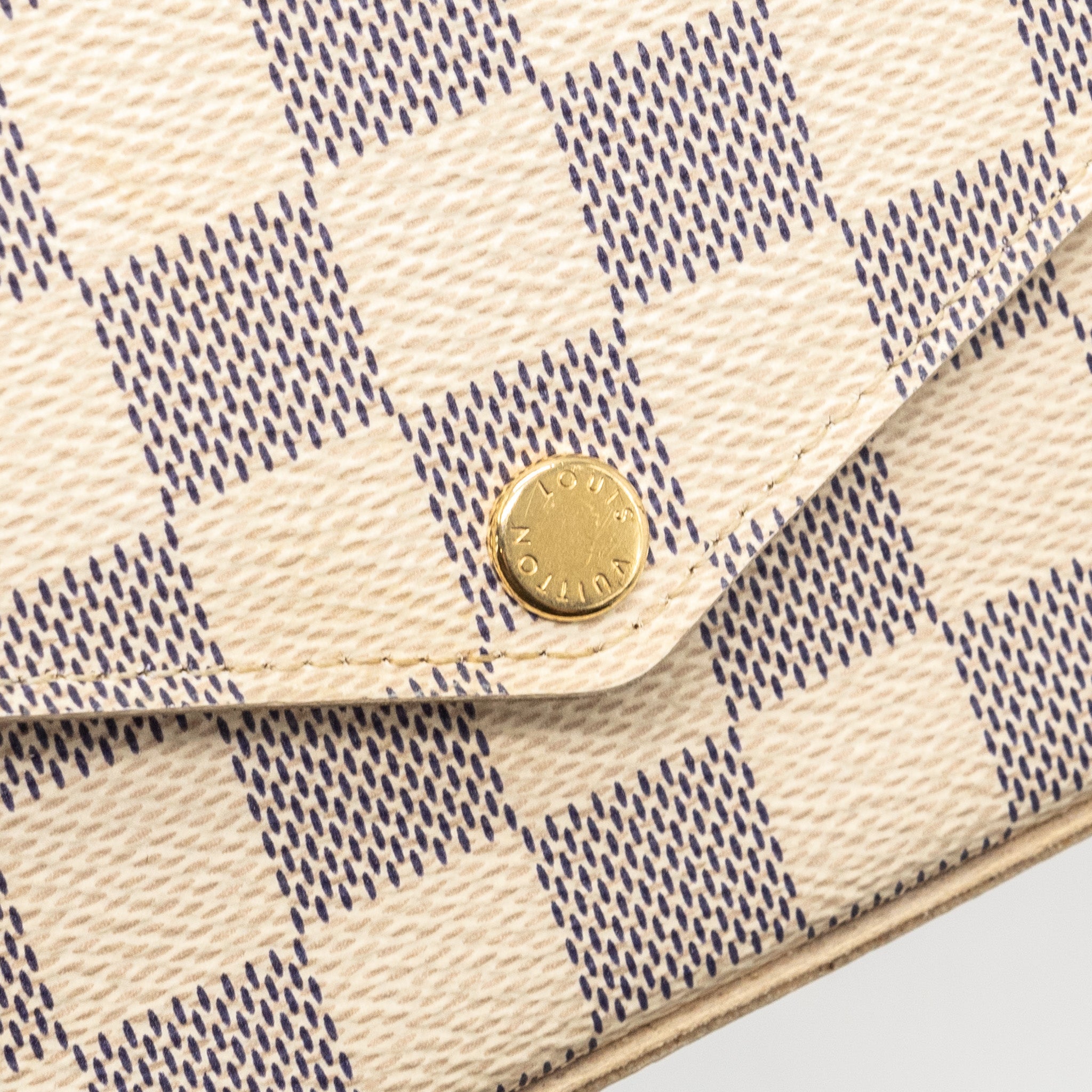 AAA Replica Louis Vuitton LV FELICIE POCHETTE DAMIER AZUR CANVAS GHW