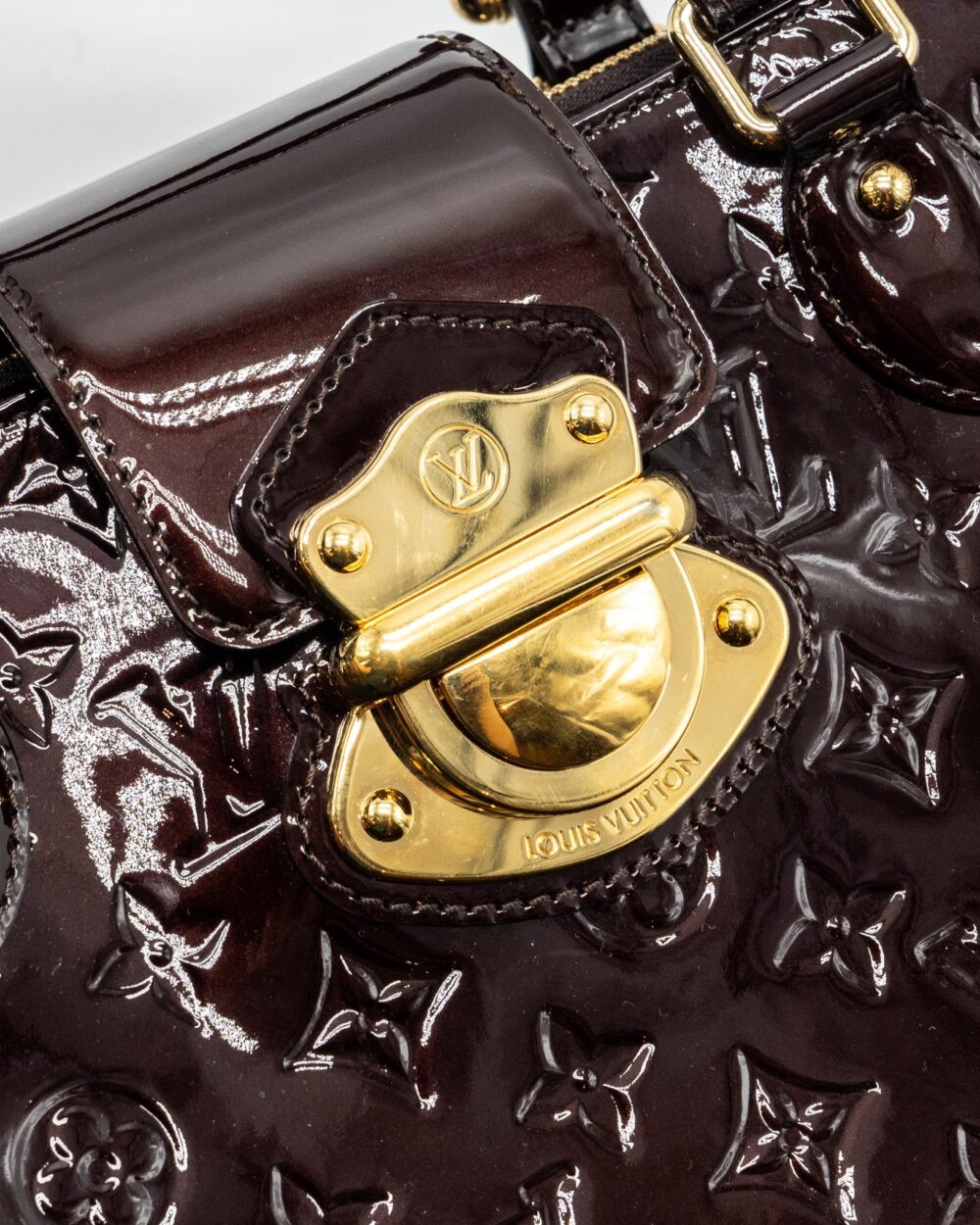 AAA Replica Louis Vuitton LV LARGE ZIP TOTE BAG PATENT LEATHER AMATANTE GHW