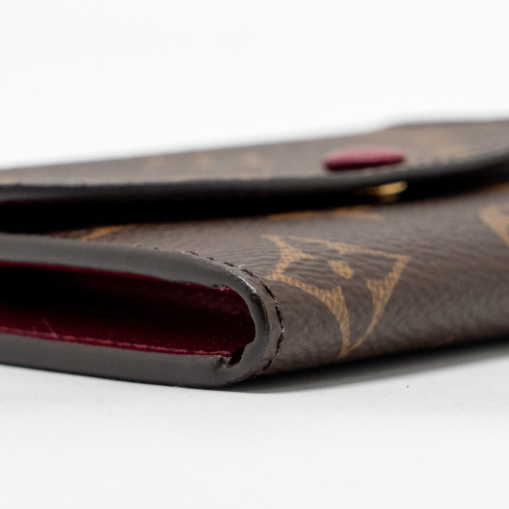 AAA Replica Louis Vuitton LV ROSALIE COIN PURSE MONOGRAM CANVAS FUCHSIA, KEY POUCH DAMIER EBENE GHW(SELL IN A SET)
