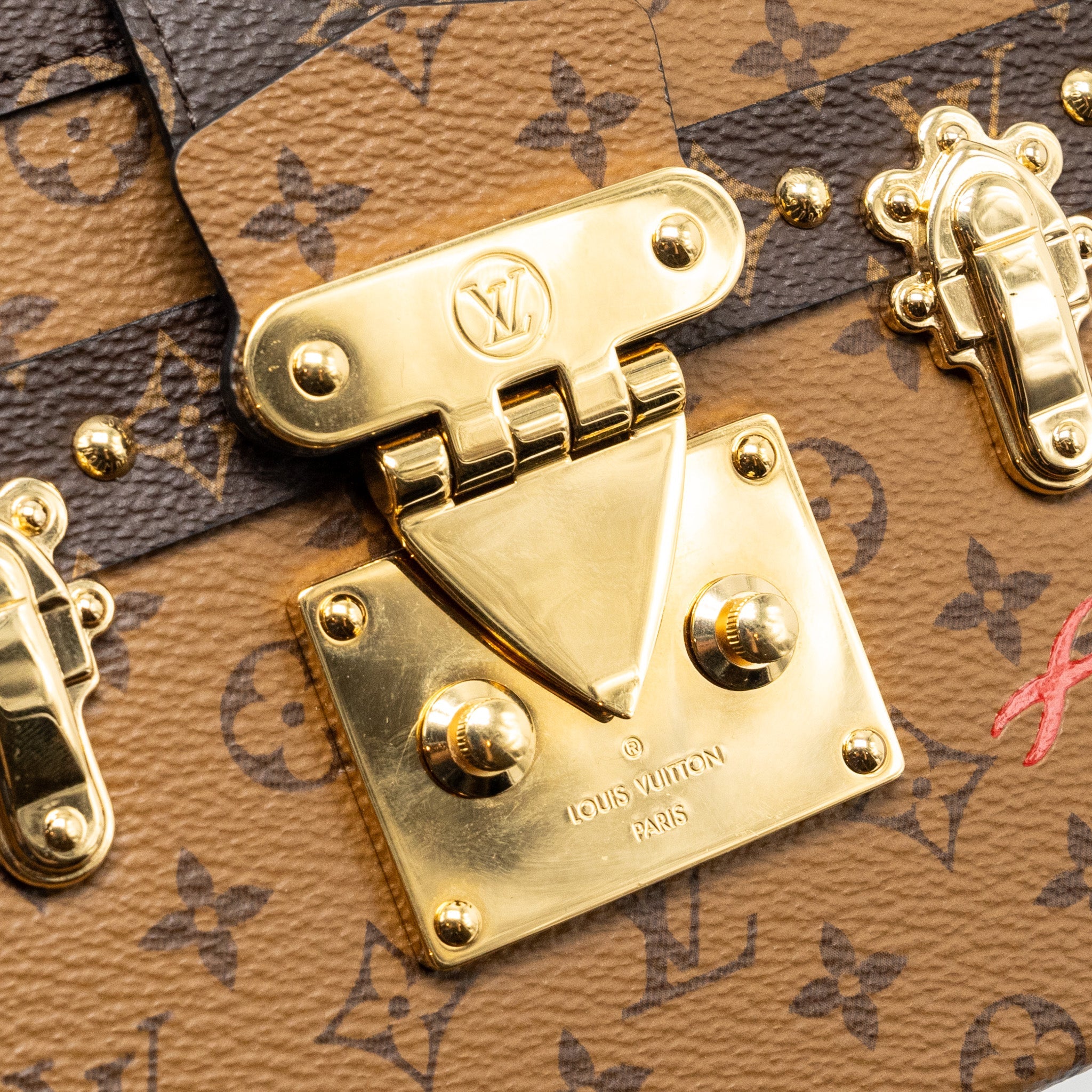 AAA Replica Louis Vuitton LV PETITE MALLE MONOGRAM REVERSE CANVAS GHW