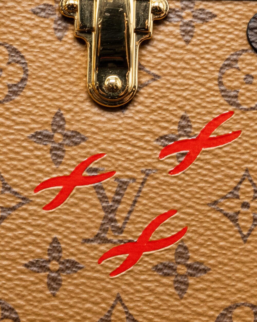 AAA Replica Louis Vuitton LV PETITE MALLE MONOGRAM REVERSE CANVAS GHW