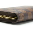 AAA Replica Louis Vuitton LV ZIPPY WALLET IN DAMIER EBENE