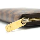 AAA Replica Louis Vuitton LV ZIPPY WALLET IN DAMIER EBENE