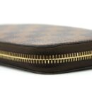 AAA Replica Louis Vuitton LV ZIPPY WALLET IN DAMIER EBENE