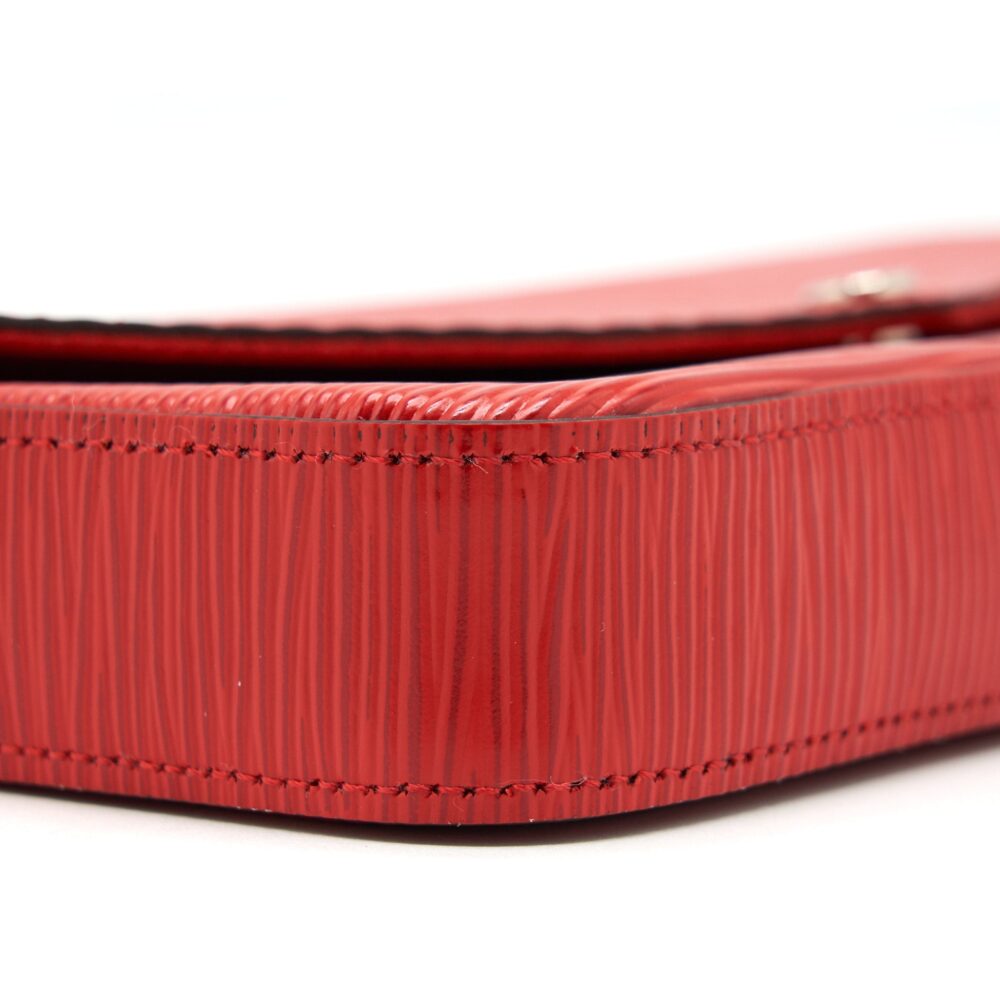 AAA Replica Louis Vuitton LV FELICIE POCHETTE RED SHW