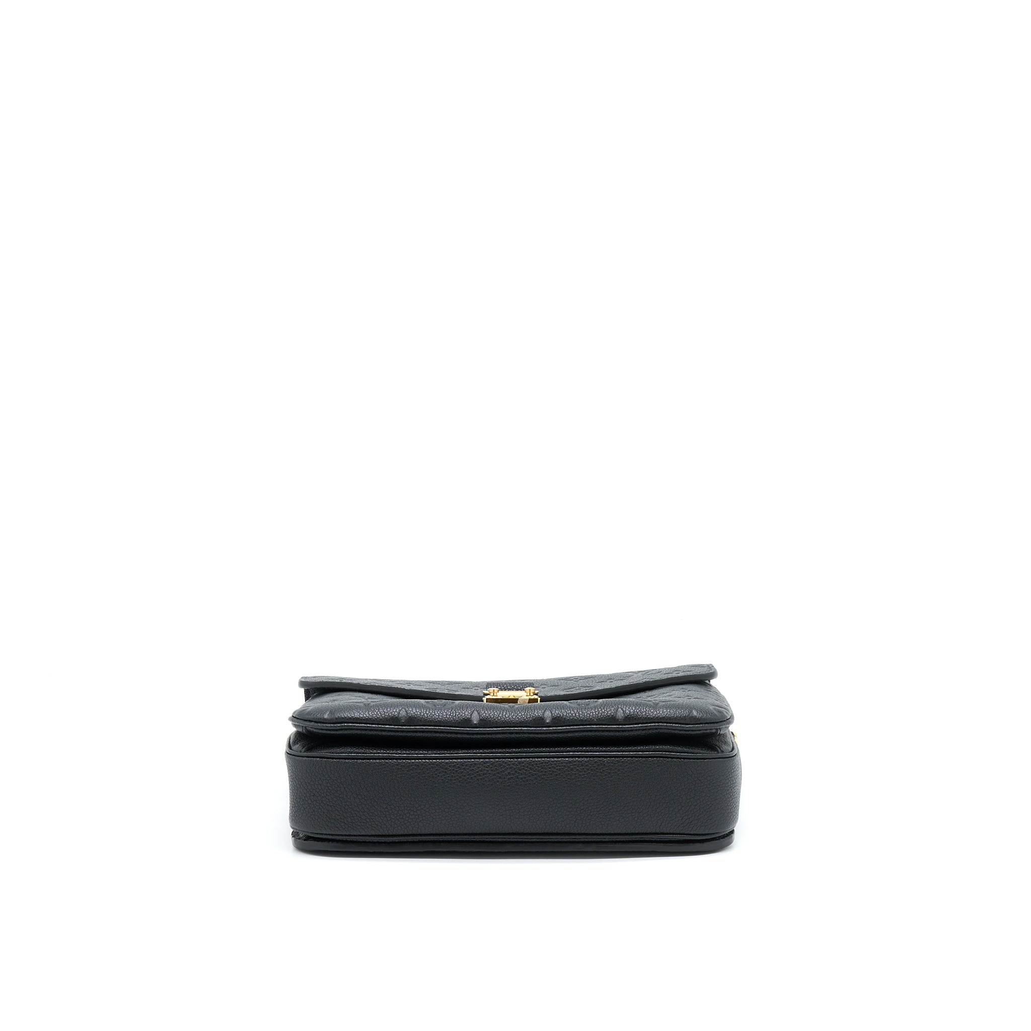 AAA Replica Louis Vuitton LV POCHETTE MÉTIS MONOGRAM EMPREINTE BLACK GHW