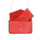 AAA Replica Louis Vuitton LV FELICIE POCHETTE RED SHW