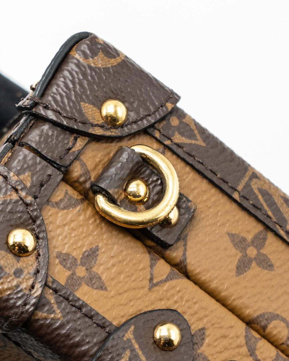 AAA Replica Louis Vuitton LV PETITE MALLE MONOGRAM REVERSE CANVAS GHW