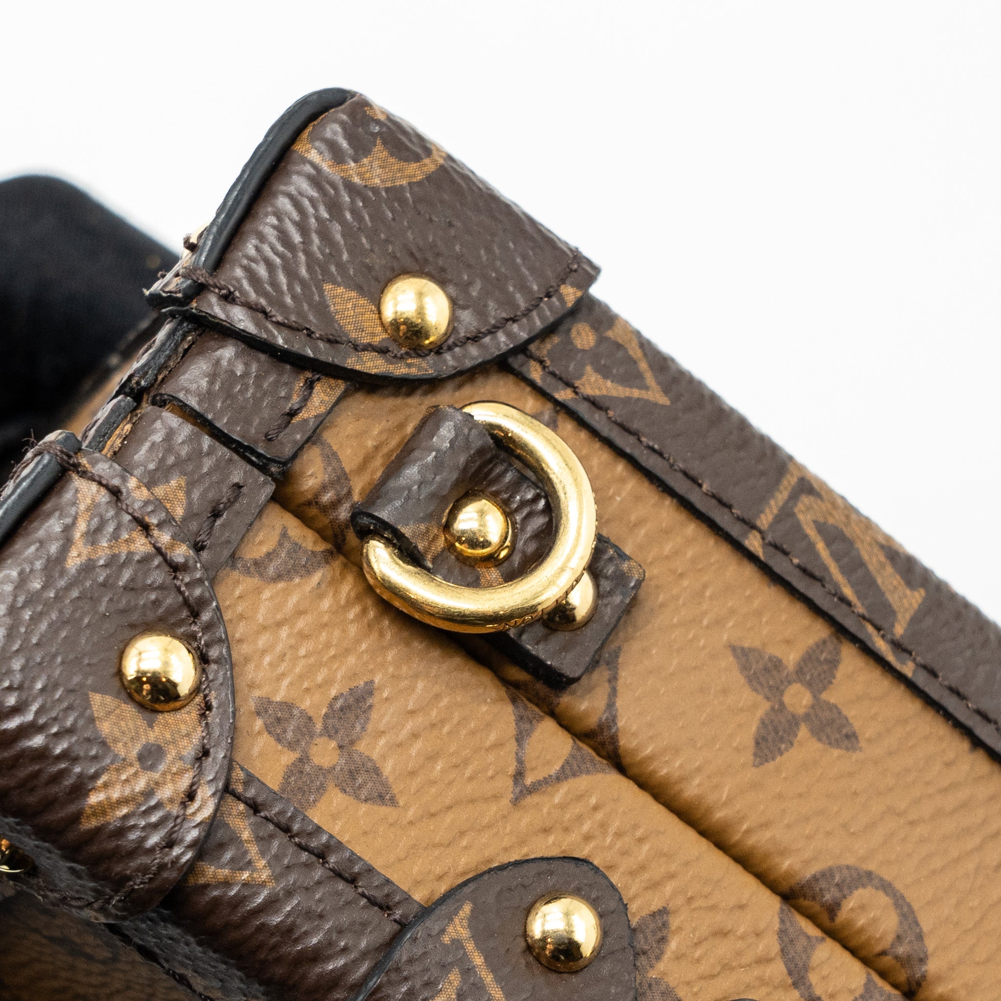 AAA Replica Louis Vuitton LV PETITE MALLE MONOGRAM REVERSE CANVAS GHW
