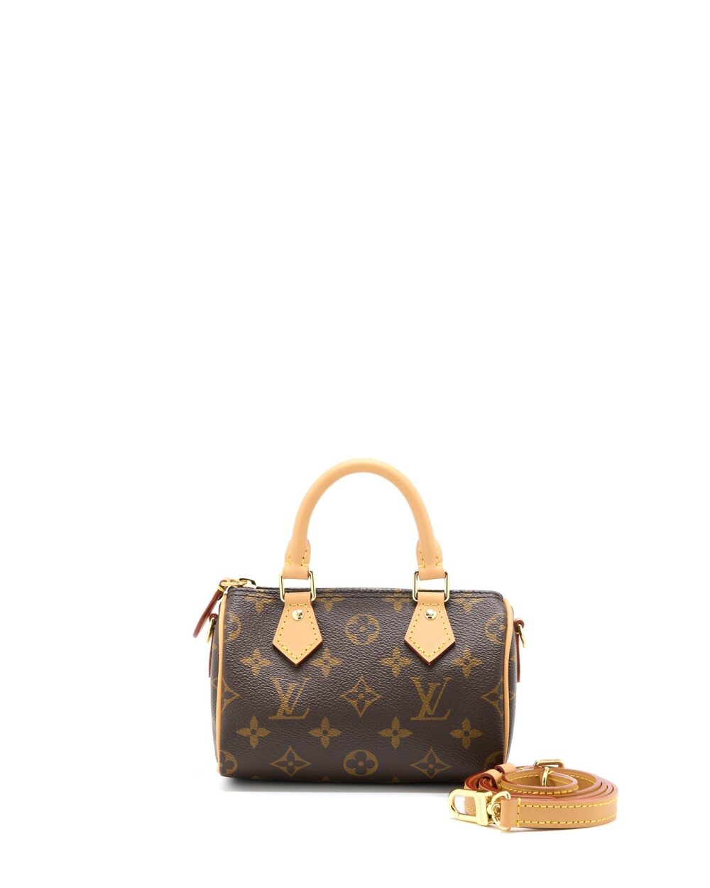 AAA Replica Louis Vuitton LV NANO SPEEDY MONOGRAM CANVAS GHW(NEW VERSION)
