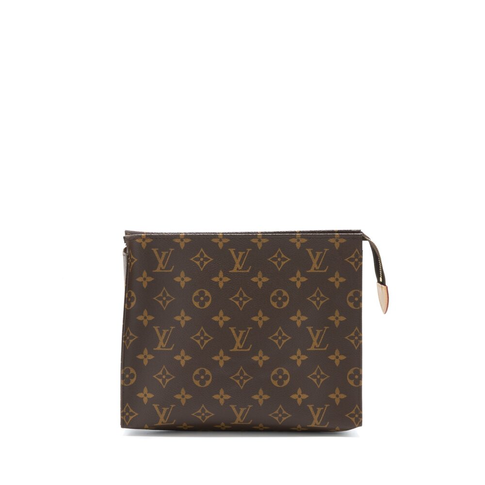AAA Replica Louis Vuitton LV TOILETRY POCHETTE 26 MONOGRAM CANVAS GHW