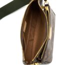 AAA Replica Louis Vuitton LV MULTI POCHETTE ACCESSORIES MONOGRAM CANVAS WITH KHAKI STRAP GHW