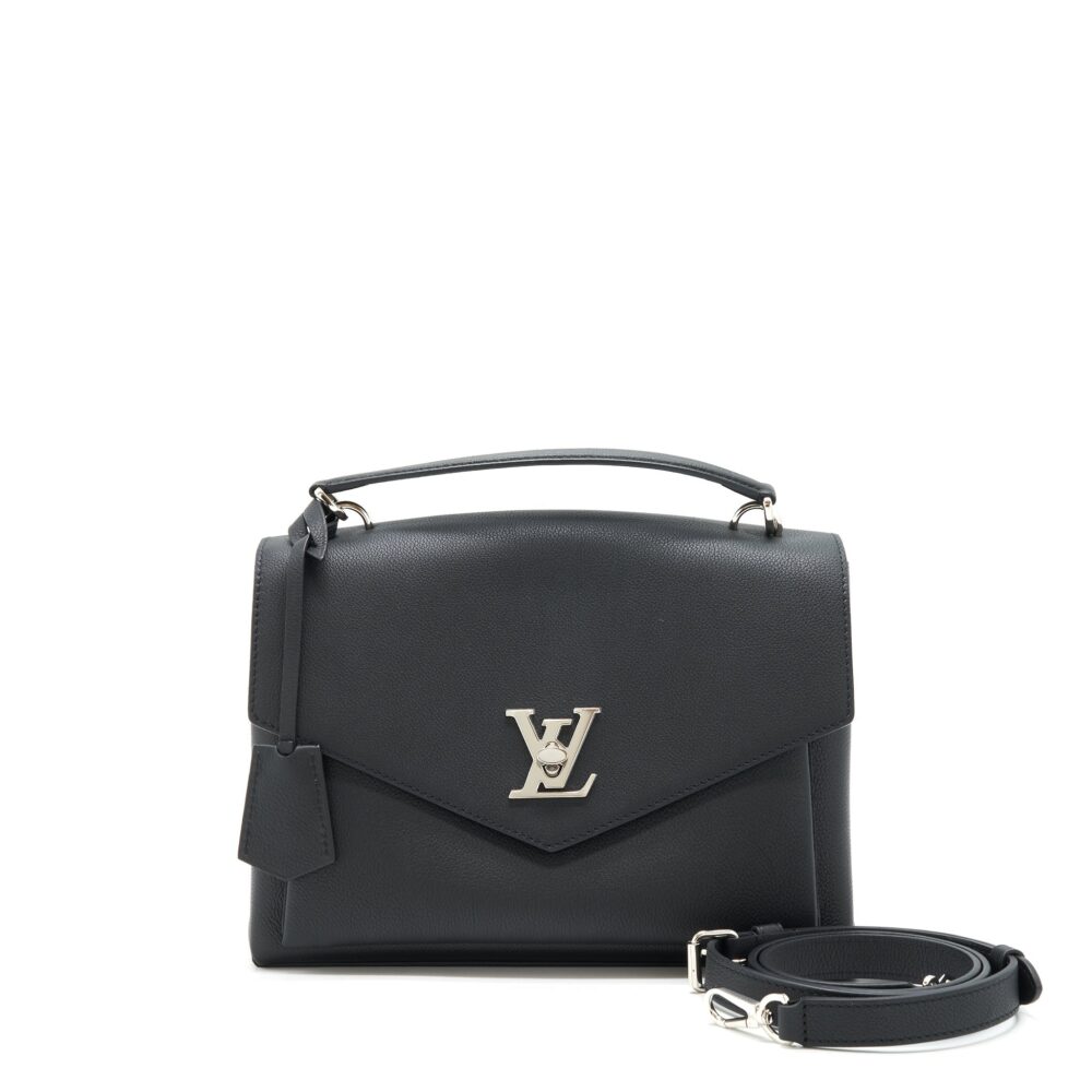 AAA Replica Louis Vuitton LV LOCKME BAG BLACK SHW